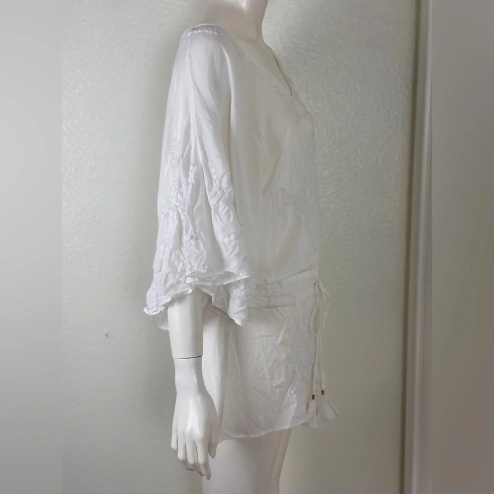 Vix Embroidered Cover-up with Drawstring Waist Size M. E14 - Picture 11 of 15